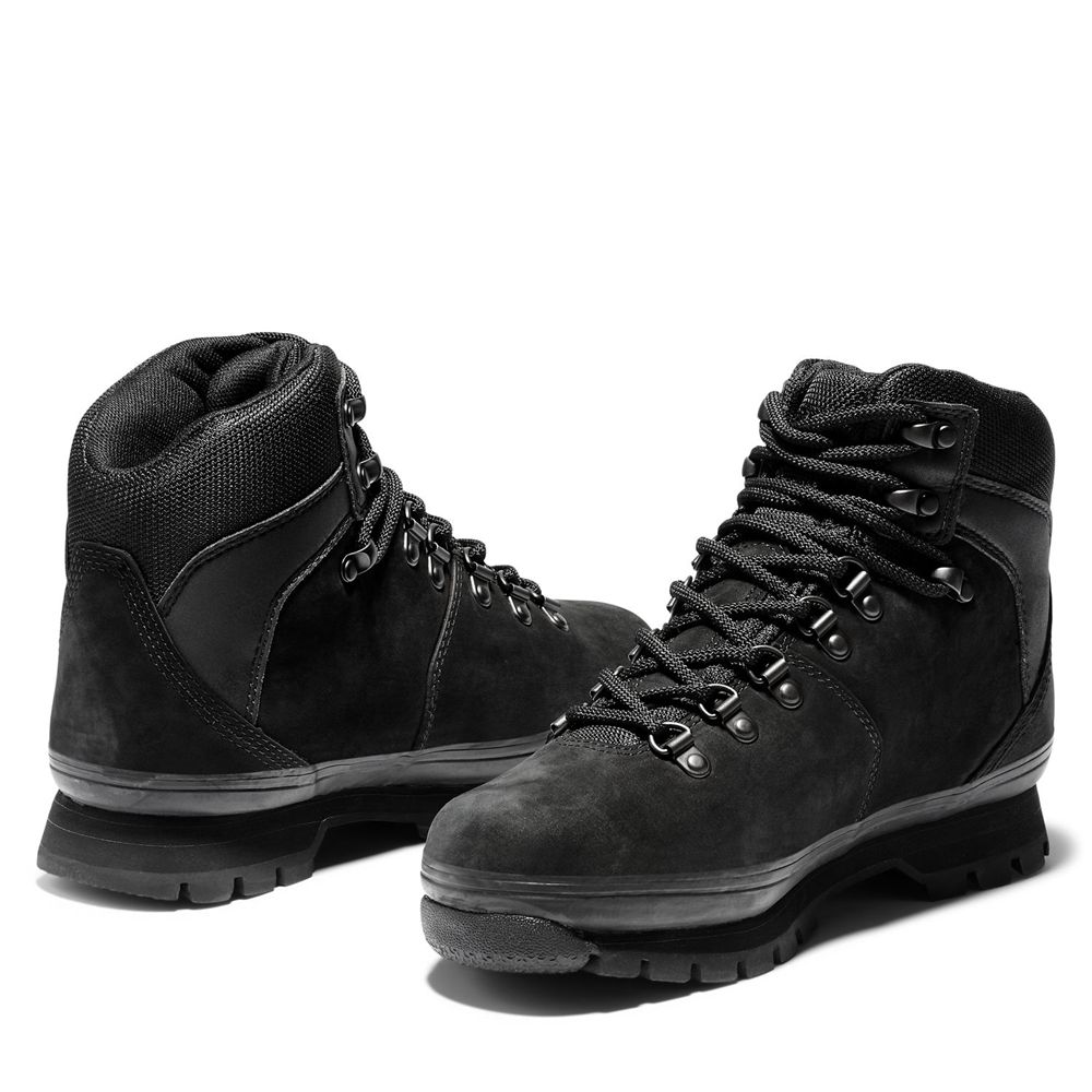 Tenisi Timberland Dama Negrii - Euro Hiker Mixed-Media Waterproof Boots - Romania - QLIFOA231